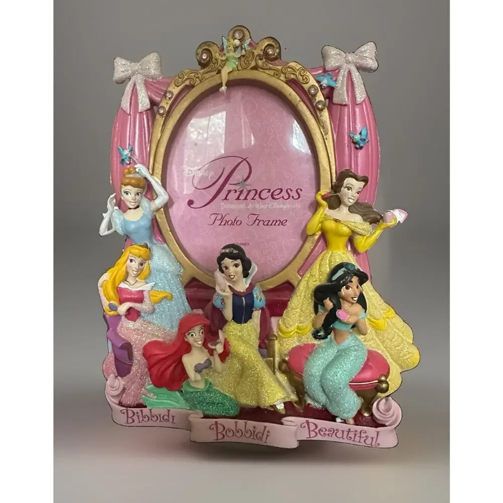 Disney Parks Princess Boutique Photo Frame 3D Sculptured 4x6 Resin New In Box